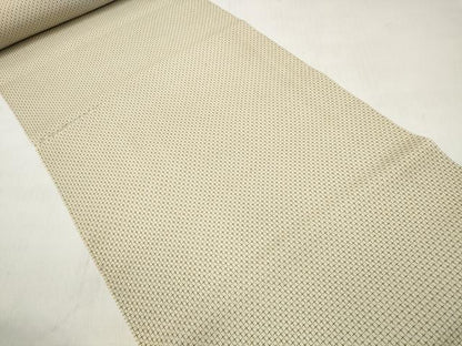 平和屋着物＊夏物 お召 解き反物 着尺 格子 逸品 DABD7723zzz