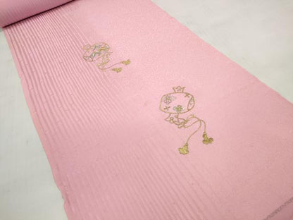 平和屋着物▼付下げ 反物 着尺 八掛付き 刺繍 打ち出の小槌 金銀糸 逸品 未使用 DABD7745zzz
