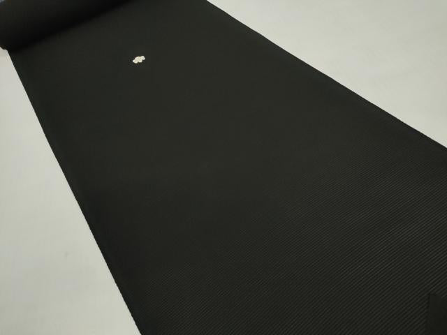 平和屋着物＊夏物 黒紋付 黒反物 着尺 絽 深泥黒 五倍子黒 逸品 未使用 DABD7776zzz