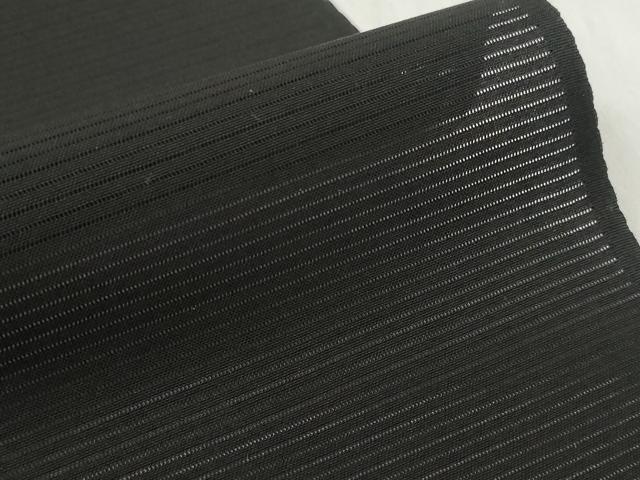 平和屋着物＊夏物 黒紋付 黒反物 着尺 絽 深泥黒 五倍子黒 逸品 未使用 DABD7776zzz