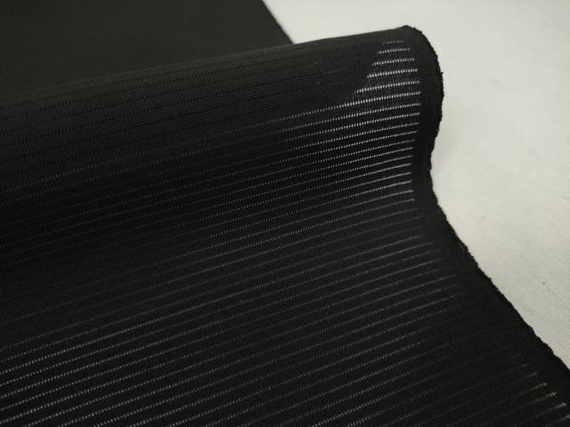平和屋着物＊夏物 黒紋付 黒反物 着尺 駒絽 藍下染 甲州黒 逸品 未使用 DABD7777zzz