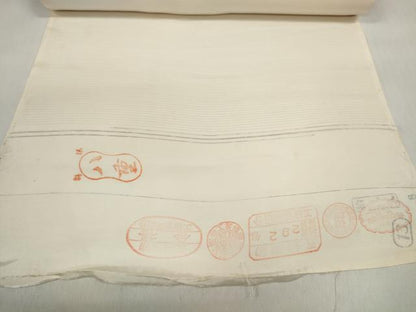 平和屋着物▼和装小物 白生地 端切れ ハギレ 夏物 絽 五泉 生成り色 リメイク生地 材料 逸品 DABD7786zzz