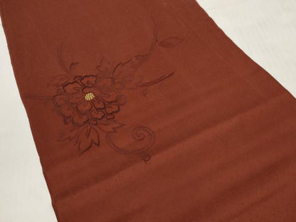 平和屋着物▼和装小物 端切れ ハギレ 解き反生地 総刺繍 草花文 リメイク生地 材料 逸品 DABD7788zzz