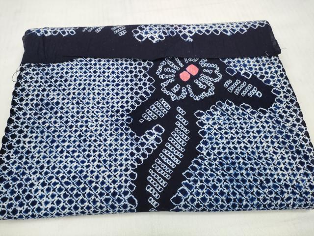 平和屋着物＊夏物 有松鳴海絞り 浴衣 反物 着尺 花繋ぎ 綿 逸品 未使用 DABD7792zzz
