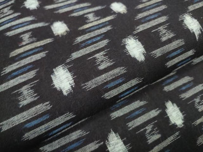 平和屋着物●久留米絣　反物　着尺　変わり間道　綿　逸品　未使用　DABD7818zzz