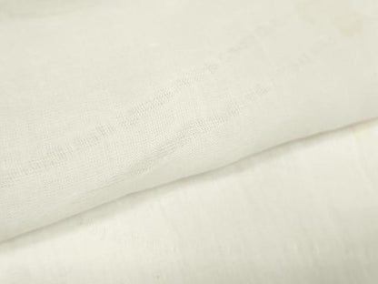 平和屋着物＊夏物　長襦袢　小千谷ちぢみ　反物　着尺　本麻翠紗 流水紋紗 生成り色 小千谷織物　証紙付き　麻　逸品　未使用　DABD7822zzz