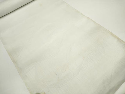 平和屋着物＊夏物 長襦袢 反物 着尺 立波紋紗 白緑色 麻 逸品 未使用 DABD7823zzz