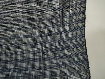 平和屋着物▽羽織・コート　反物　羽尺　スリーシーズン　春夏秋　塵除け　横縞　麻　逸品　未使用　DABD7864zzz