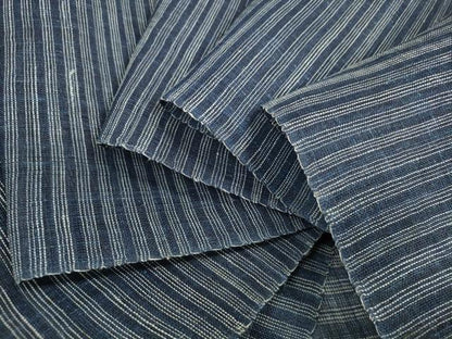 平和屋着物▽羽織・コート　反物　羽尺　スリーシーズン　春夏秋　塵除け　横縞　麻　逸品　未使用　DABD7864zzz