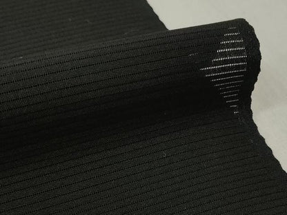 平和屋着物＊夏物 黒紋付 黒反物 着尺 駒絽 黒煌黒 逸品 未使用 DABD7875zzz