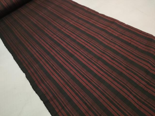 平和屋着物▼羽織・コート　解き反物　羽尺　紬地　間道　逸品　DABD7907zzz