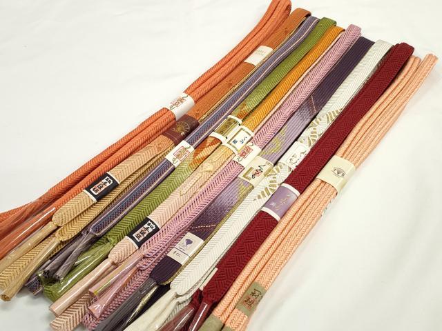 平和屋着物●和装小物　帯締め10本セット　礼装用　組紐　高麗組　笹浪組　冠組　奈良組　金糸　逸品　未使用　DABD7915zzz