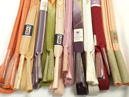 平和屋着物●和装小物　帯締め10本セット　礼装用　組紐　高麗組　笹浪組　冠組　奈良組　金糸　逸品　未使用　DABD7915zzz