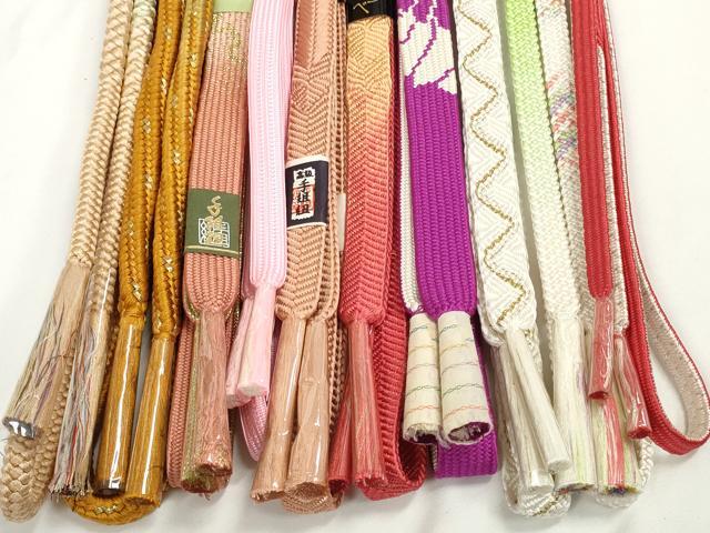 平和屋着物●和装小物　帯締め10本セット　礼装用　組紐　高麗組　笹浪組　金糸　逸品　未使用　DABD7916zzz