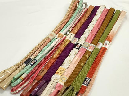平和屋着物●和装小物　帯締め10本セット　礼装用　組紐　高麗組　笹浪組　唐組　金銀糸　逸品　未使用　DABD7920zzz