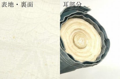平和屋着物＊夏物 長襦袢 反物 着尺 青海波楓紋紗 麻 逸品 未使用 DABD7923zzz