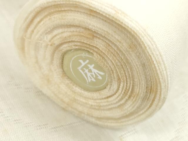 平和屋着物＊夏物 長襦袢 反物 着尺 青海波楓紋紗 麻 逸品 未使用 DABD7923zzz