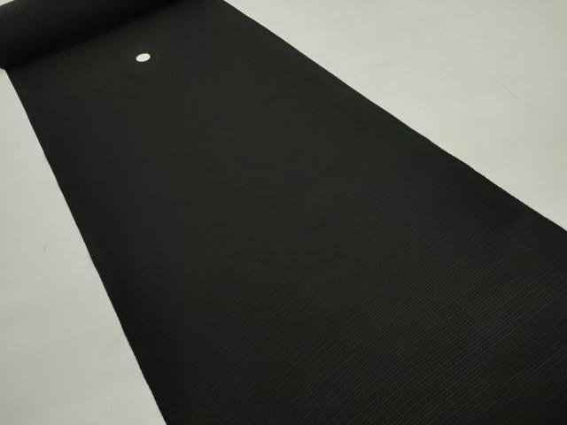 平和屋着物＊夏物 黒紋付 黒反物 着尺 駒絽 五泉 憲法染 檳榔子 神路黒 逸品 未使用 DABD7931zzz