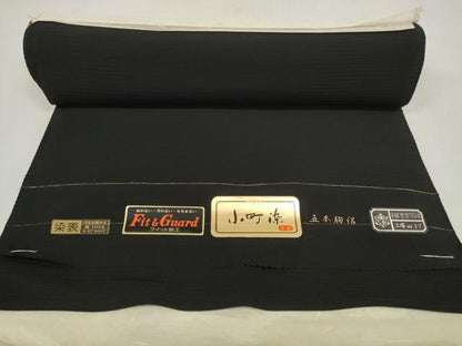 平和屋着物＊夏物 黒紋付 黒反物 着尺 駒絽 小町染 逸品 未使用 DABD7932zzz
