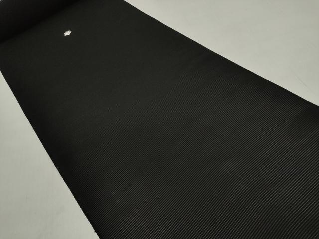 平和屋着物＊夏物 黒紋付 黒反物 着尺 駒絽 泥黒染 深泥黒 逸品 未使用 DABD7936zzz