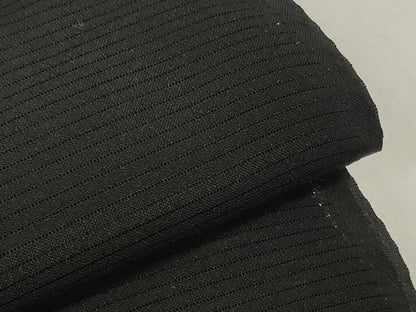 平和屋着物＊夏物 黒紋付 黒反物 着尺 壁絽 瑞鳳黒 逸品 未使用 DABD7937zzz