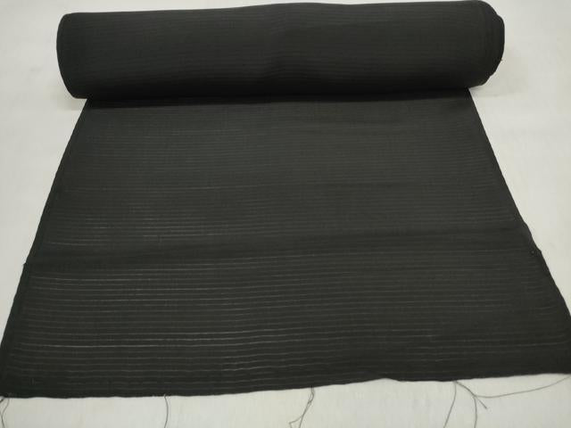 平和屋着物▼和装小物 端切れ ハギレ 夏物 黒紋付 黒生地 解き反物 絽 リメイク生地 材料 正絹 逸品 DABD7940zzz
