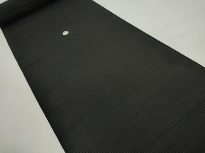 平和屋着物▼和装小物 端切れ ハギレ 夏物 黒紋付 黒生地 解き反物 絽 リメイク生地 材料 正絹 逸品 DABD7940zzz