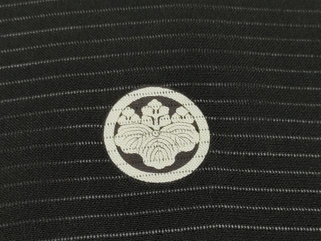 平和屋着物▼和装小物 端切れ ハギレ 夏物 黒紋付 黒生地 解き反物 絽 リメイク生地 材料 正絹 逸品 DABD7940zzz