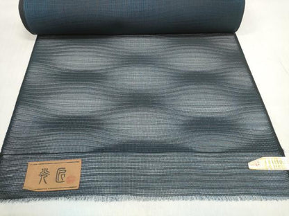 平和屋着物▽西陣 長田光雄機業店謹製 羽織・コート 反物 羽尺 スリーシーズン 春夏秋 塵除け 霞紋紗 証紙付き 逸品 未使用 DABD7943zzz