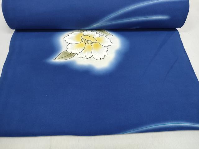平和屋着物＊夏物　浴衣　反物　着尺　草花文　ラメ　綿　未使用　DABD7962zzz
