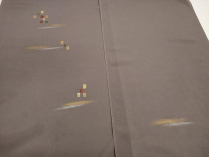 平和屋着物＊夏物　付下げ　反物　着尺　絽　竹屋町刺繍　色紙散らし　金糸　逸品　未使用　DABD8017zzz