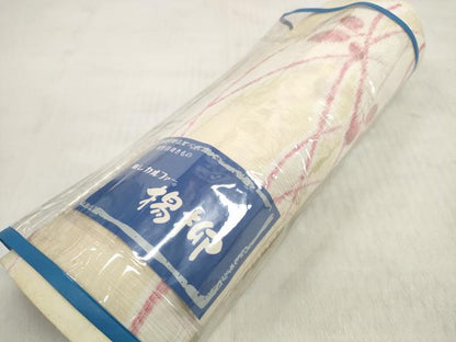 平和屋着物＊夏物　小紋　反物　着尺　芝　萩　東レカルファー　未使用　DABD8048zzz