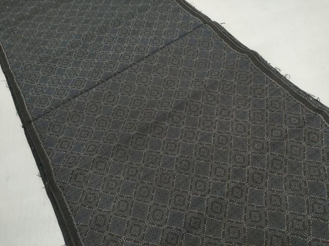 平和屋着物▼本場大島紬　反物　着尺　菱繋ぎ　逸品　未使用　DABD8080zzz