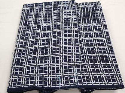 平和屋着物＊夏物　浴衣　反物　着尺　ちた和　変わり格子　共箱付き　綿　未使用　DABD8085zzz