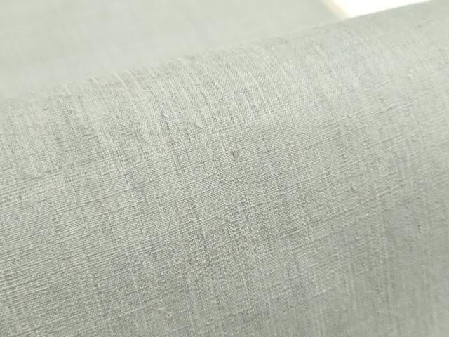 平和屋着物●本場結城紬　重要無形文化財　反物　着尺　薄雲鼠色　証紙付き　逸品　未使用　DABD8089zzz