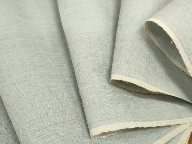 平和屋着物●本場結城紬　重要無形文化財　反物　着尺　薄雲鼠色　証紙付き　逸品　未使用　DABD8089zzz
