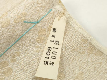 平和屋着物●創業460年・千總　小紋　反物　着尺　花尽くし　金通し地　高島屋扱い　逸品　未使用　DABD8096zzz