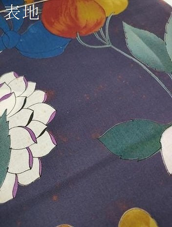 平和屋着物＊夏物　LEONARD レオナール　浴衣　反物　着尺　さくらんぼ 林檎 リボン 花　綿　未使用　DABD8118zzz