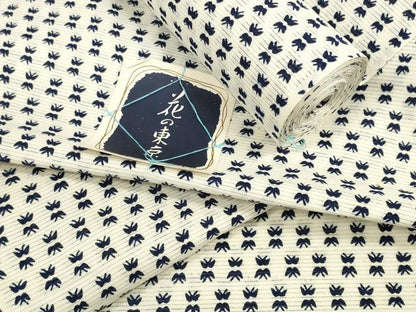 平和屋着物＊夏物　浴衣　反物　着尺　綿絽　花の東京　絣文様　綿　未使用　DABD8122zzz