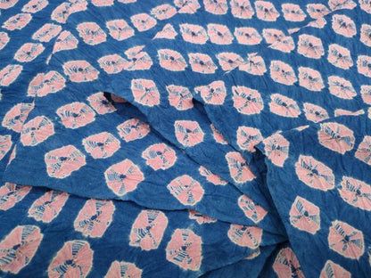 平和屋着物＊夏物　有松鳴海絞り　浴衣　反物　着尺　蜘蛛絞り　綿　逸品　未使用　DABD8141zzz
