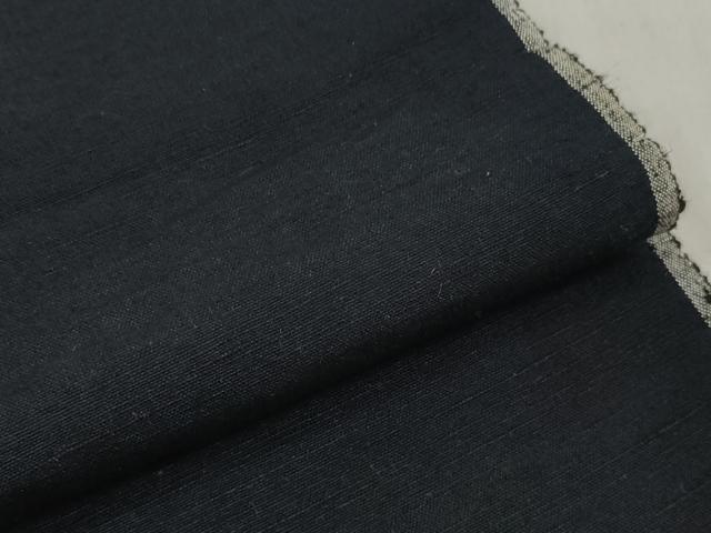 平和屋着物▼男性　紬　反物　着尺　ミッドナイトブルー色　逸品　未使用　DABD8173zzz