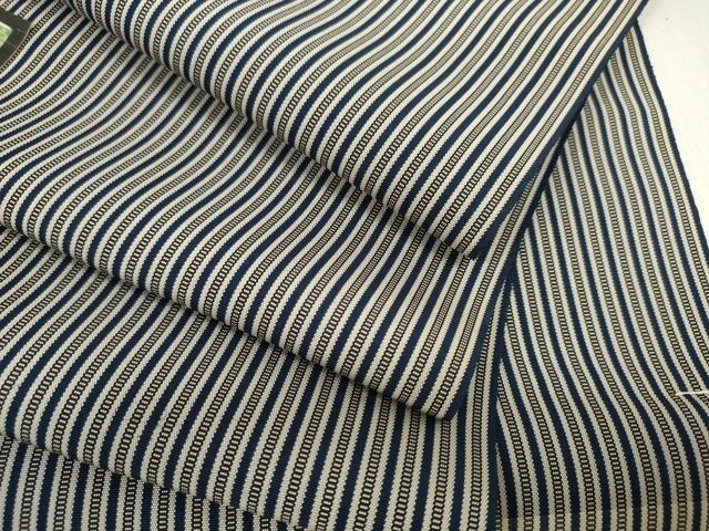 平和屋着物●男性　創業100年　毘龍織　安部吉　袴　反物　着尺　葉がくれ　縞　逸品　未使用　DABD8190zzz