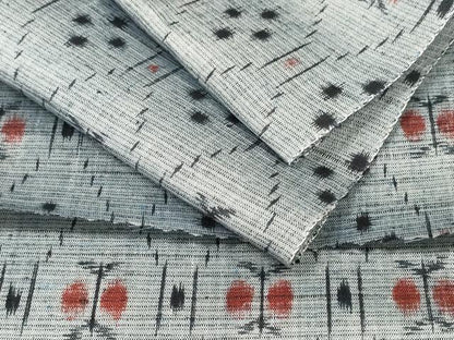平和屋着物▼紬　反物　着尺　蜀江花文　逸品　未使用　DABD8205zzz