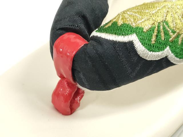 平和屋着物▼和装小物　和装草履　厚底草履　刺繍　松竹梅　金糸　パール底　逸品　DABD8262zzz