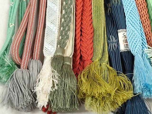 平和屋着物＊夏物 和装小物 帯締め20本セット レース織 金銀糸 逸品 DABD8290zzz