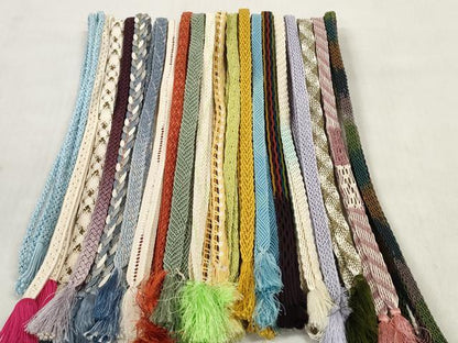 平和屋着物＊夏物　和装小物　帯締め20本セット　レース織　金糸　たこ足房　逸品　DABD8291zzz