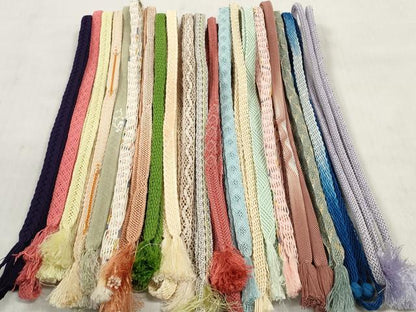 平和屋着物＊夏物 和装小物 帯締め20本セット レース織 金糸 逸品 DABD8292zzz