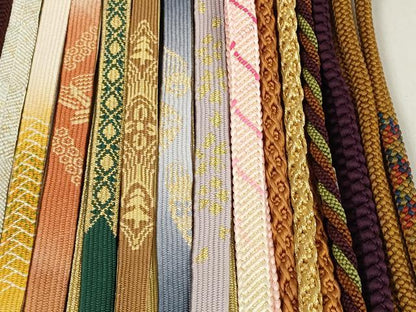 平和屋着物●和装小物　帯締め20本セット　高麗組　奈良組　大和組　御岳組　冠組　角八つ組　金糸　逸品　DABD8307zzz