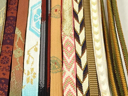 平和屋着物●和装小物　帯締め20本セット　高麗組　笹浪組　鎌倉組　御岳組　冠組　角八つ組　金糸　逸品　DABD8308zzz