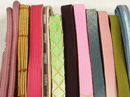平和屋着物●和装小物　帯締め20本セット　高麗組　笹浪組　奈良組　観世組　唐組　金銀糸　逸品　DABD8310zzz